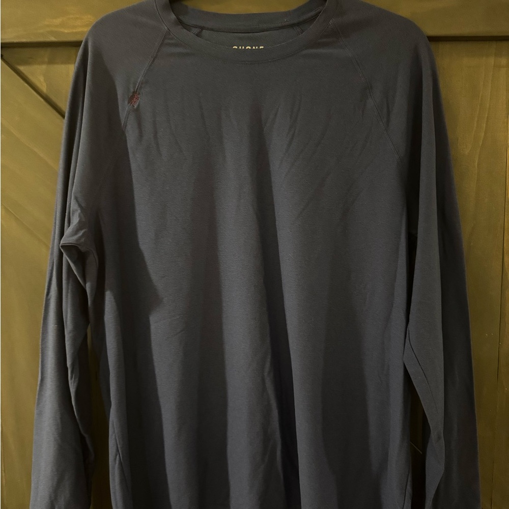 RHONE Reign Navy Blue Long Sleeve Tee - Large